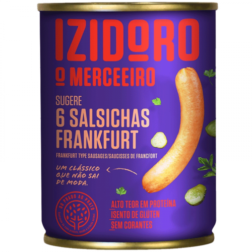 SALSICHAS FRANKFURT IZIDORO 3PARES LATA 240GR