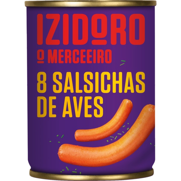 SALSICHAS AVES IZIDORO 8UN LATA 200GR
