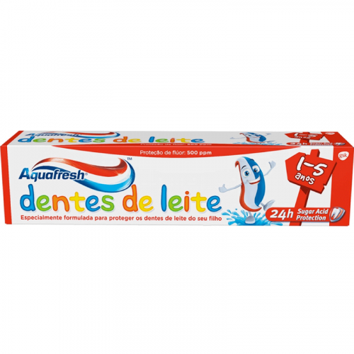 PASTA DENTES AQUAFRESH DENTES LEITE 3/6 50GR