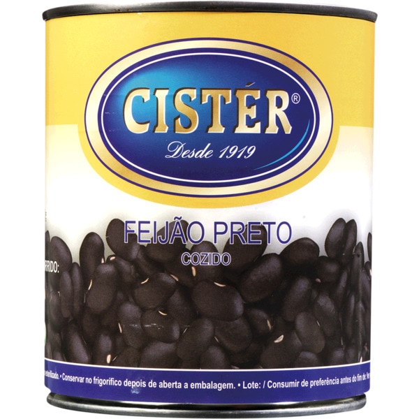 FEIJÃO PRETO CISTER LATA 820G