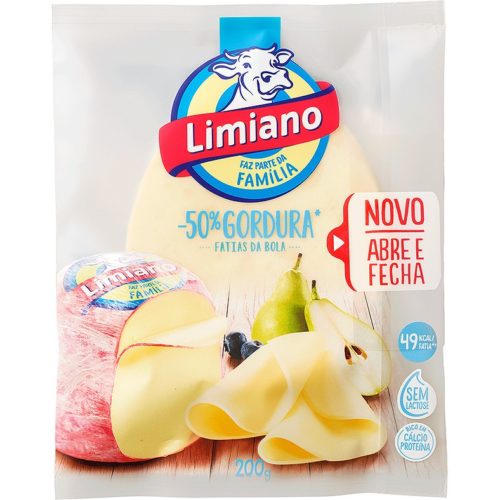 QUEIJO LIMIANO -50% GORDURA FATIAS 200GR