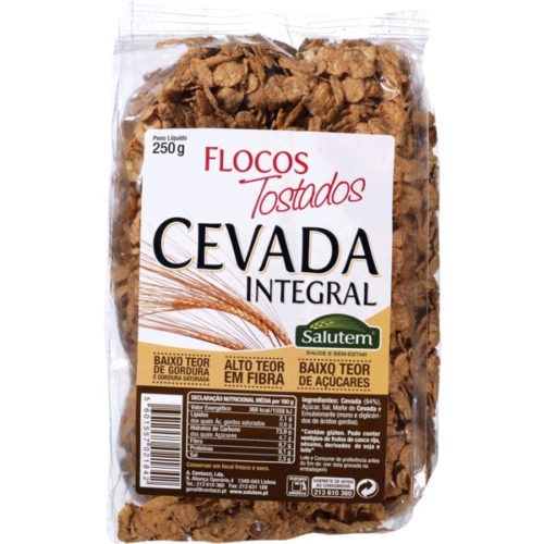 FLOCOS DE CEVADA INTEGRAL TOSTADOS SALUTEM 250GR
