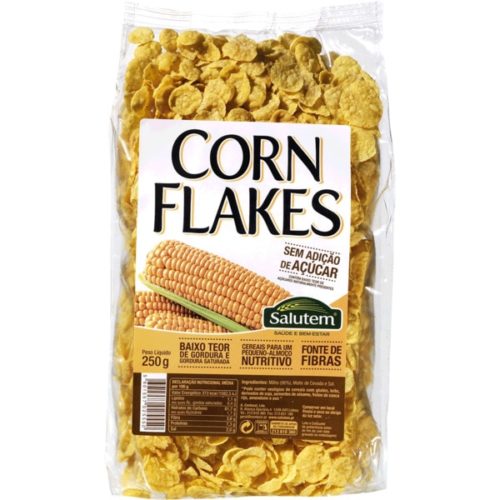 CORN FLAKES S/AÇUC SALUTEM 250GR