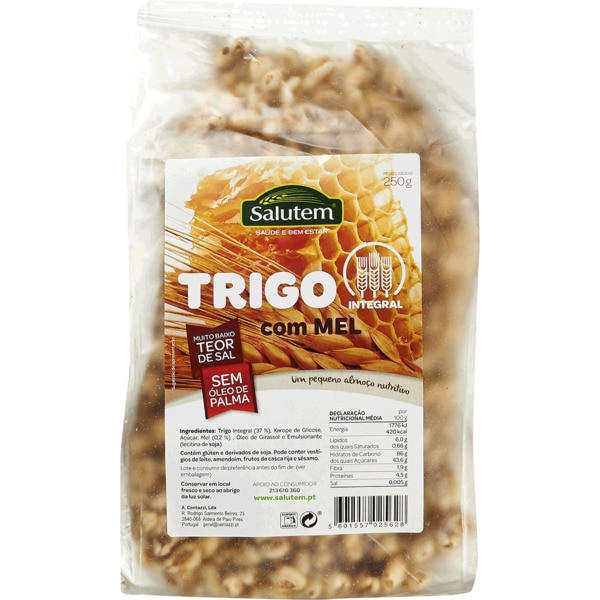 FLOCOS TRIGO INT MEL SALUTEM 250GR