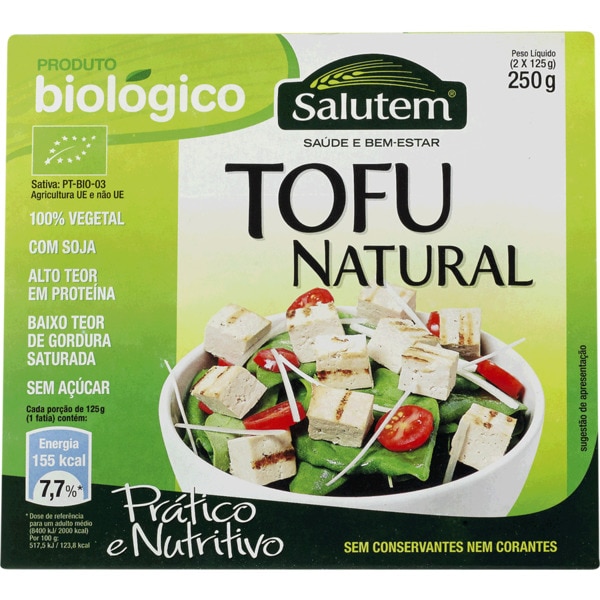 TOFU NATURAL BIOLÓGICO SALUTEM 250GR