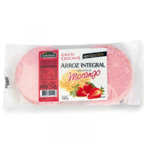BOL GAL ARROZ MORANGO SALUTEM 100GR