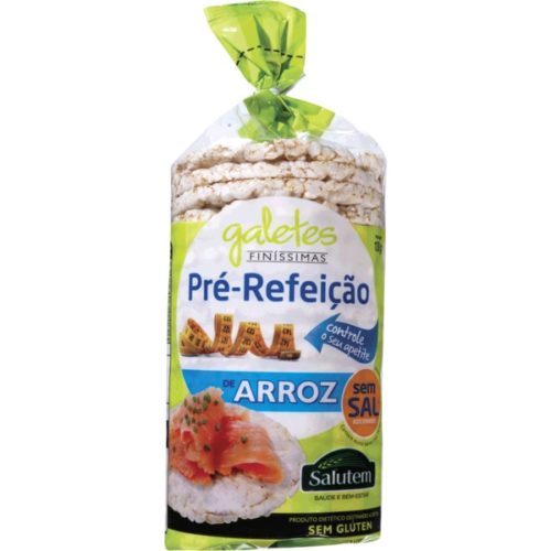 BOL GALETE ARROZ S/SAL SALUTEM 130G
