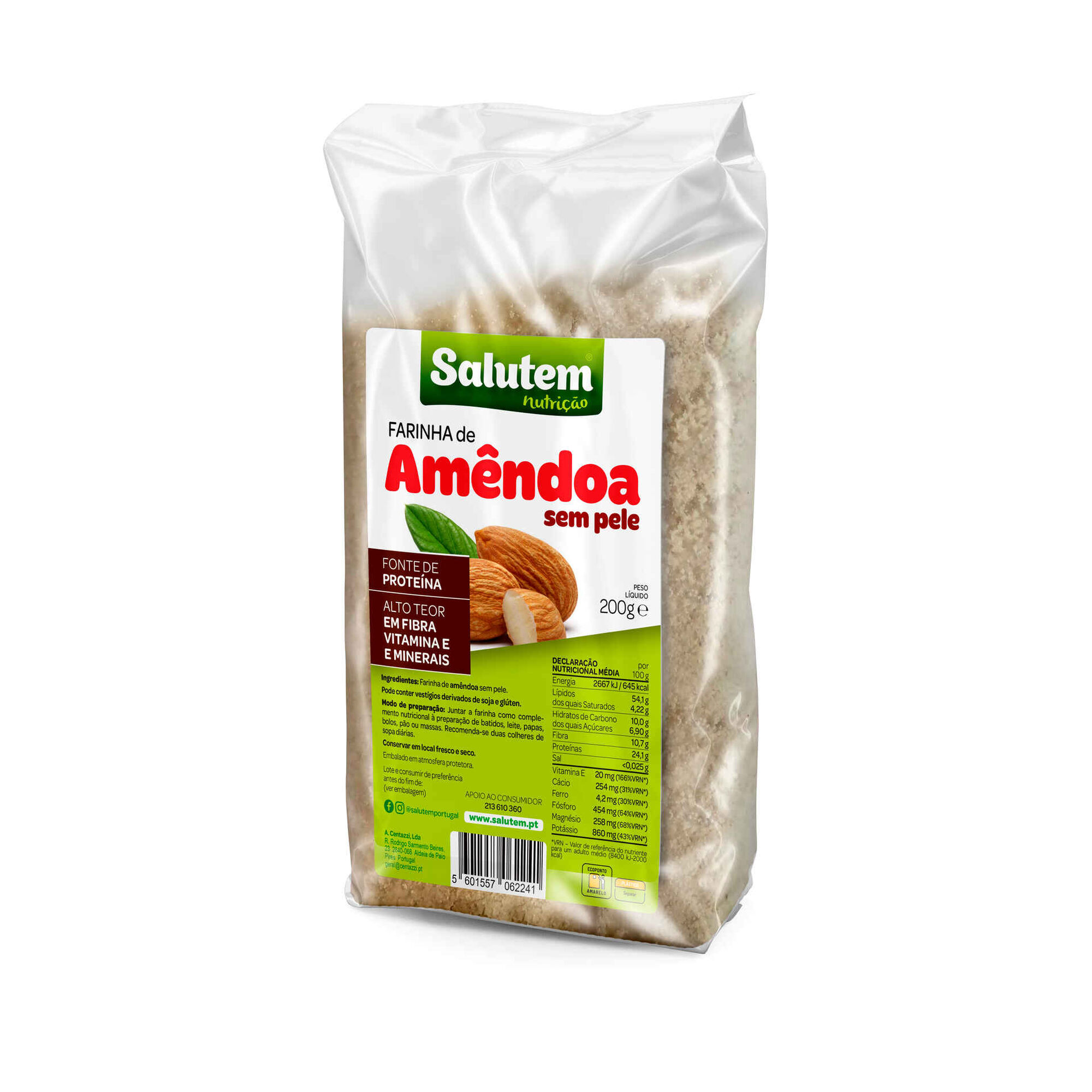 FARINHA AMENDOA S/PELE SALUTEM 200GR
