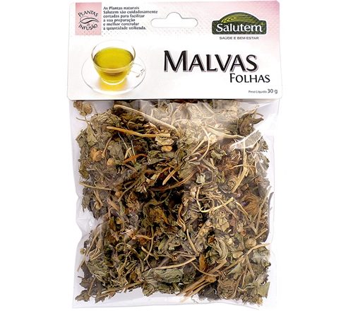 CHÁ SAQ SALUTEM MALVAS FOLHAS 30GR