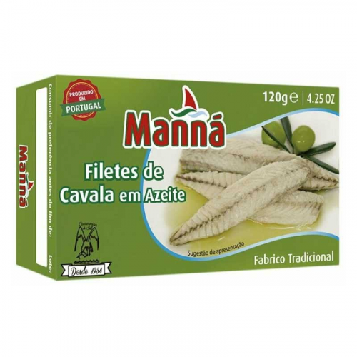 FILETE CAVALA AZEITE MANNÁ 120GR