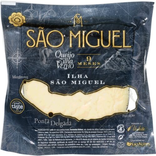 QUEIJO DA ILHA SÃO MIGUEL DE 9 MESES FATIA 300GR