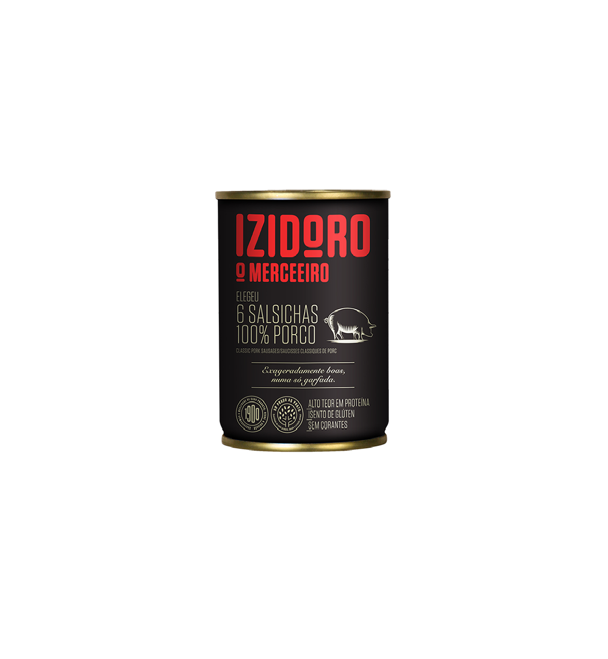 SALSICHA CLASSIC 100% PORCO IZIDORO LATA 6UN