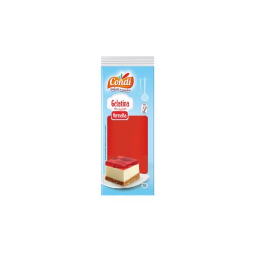 GELATINA FOLHAS VERMELHA CONDI 7GR