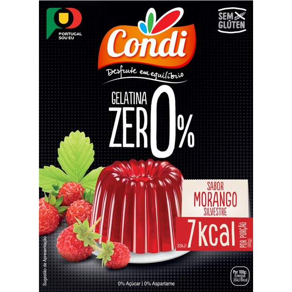GELATINA CONDI ZERO MORANGO SILVESTRE 28GR