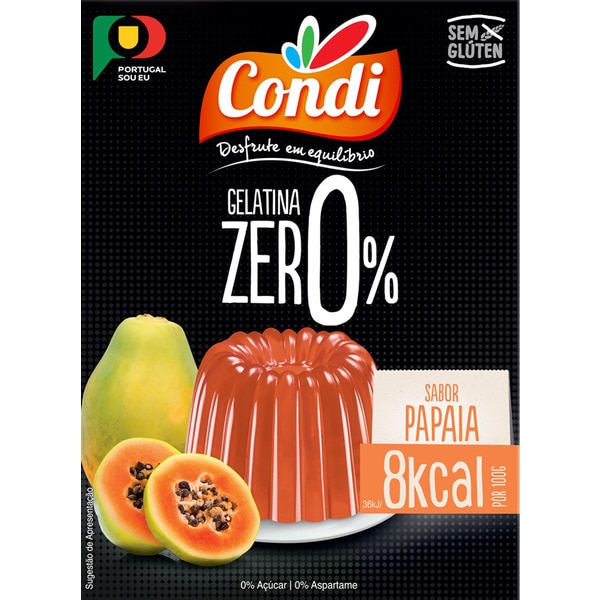 GELATINA CONDI ZERO PAPAIA 28GR