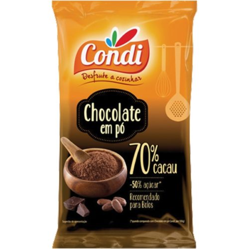 CHOCOLATE PÓ 70%CACAU CONDI 75GR