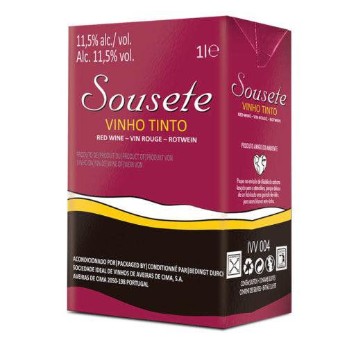VINHO TINTO SOUSETE 1L TETRA PACK