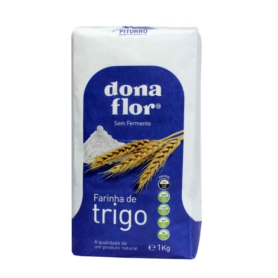 FARINHA TRIGO S/ FERMENTO T65 DONA FLOR 1KG
