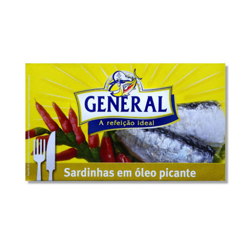 SARDINHA EM OLEO PICANTE GENERAL 125GR