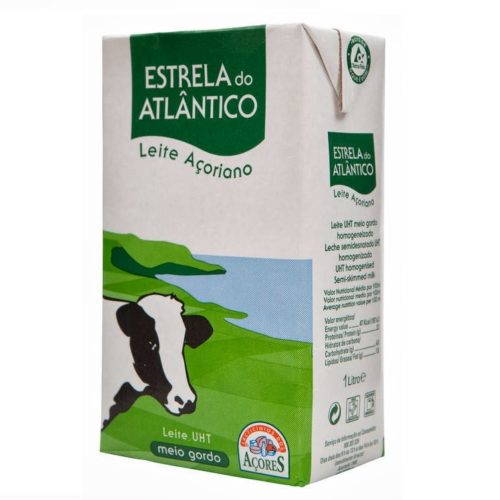 LEITE MEIO GORDO ESTRELA ATLÂNTICO UHT 1L
