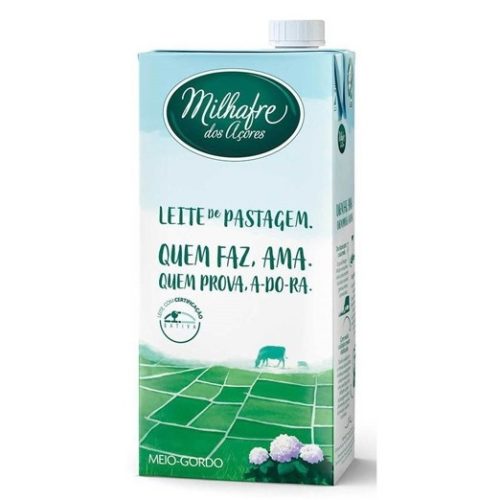 LEITE MILHAFRE PASTAGEM MEIO GORDO UHT 1L