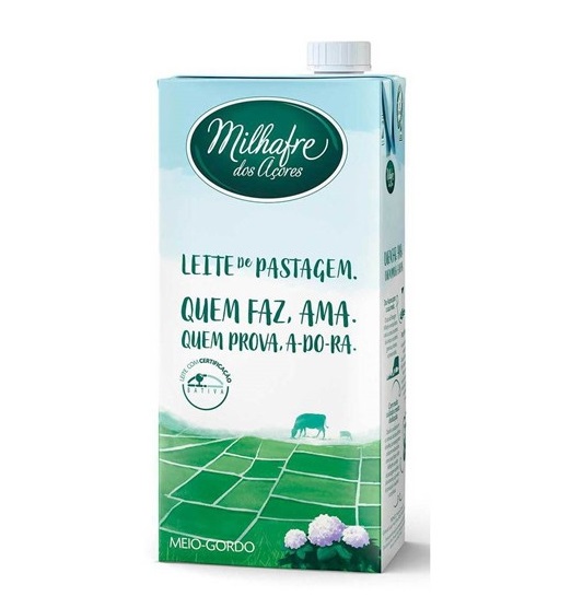 LEITE MILHAFRE PASTAGEM MEIO GORDO UHT 1L