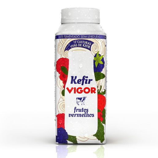 LEITE KEFIR FRUTOS VERMELHOS VIGOR 200ML