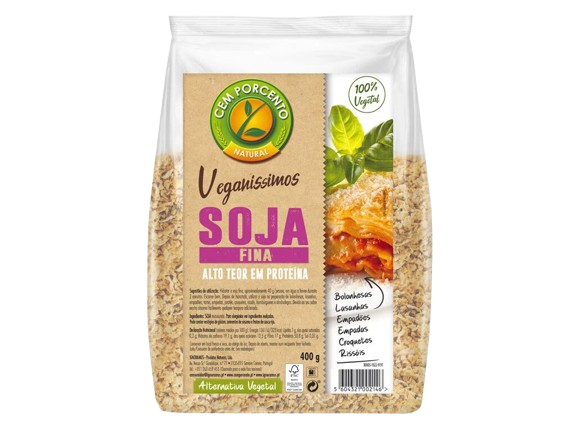 SOJA FINA CEM PORCENTO 400GR