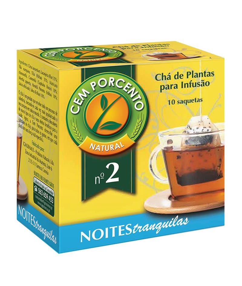 CHÁ Nº2 NOITES TRANQUILAS CEM PORCENTO