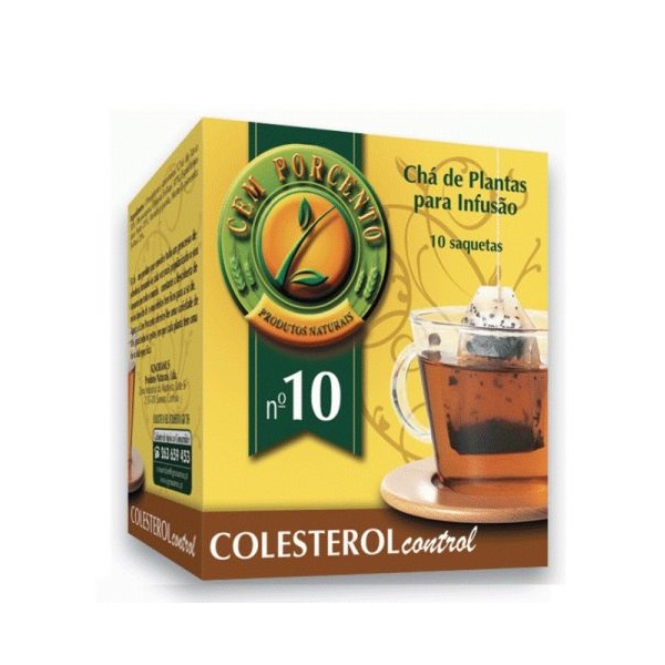 CHÁ Nº10 COLESTROL CONTROL CEM PORCENTO