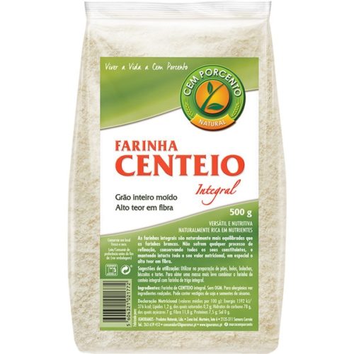FARINHA CENTEIO INTEGRAL CEM PORCENTO 500GR