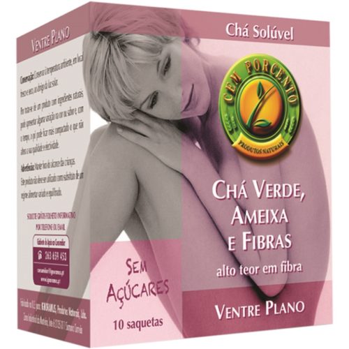 CHÁ SOLUVEL VENTRE PLANO CEM PORCENTO