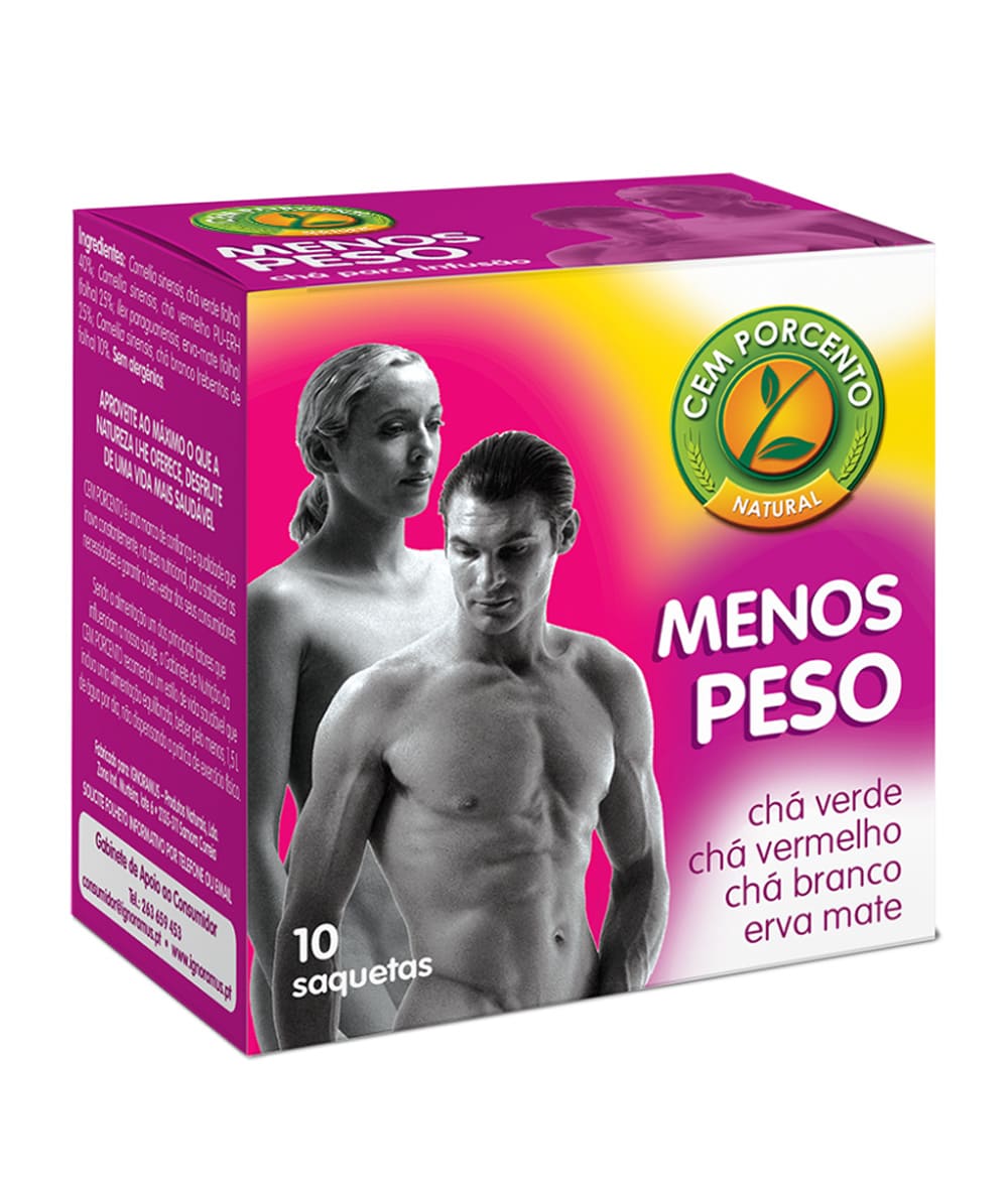 CHÁ INFUSÃO MENOS PESO CEM PORCENTO