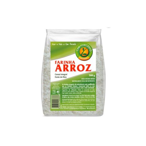 FARINHA ARROZ CEM PORCENTO 500GR