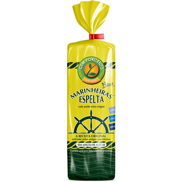 BOL MARINHEIRAS ESPELTA CEM PORCENTO 200GR
