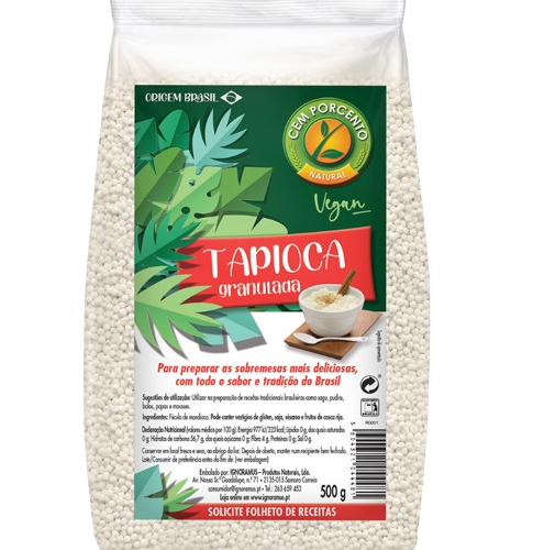 TAPIOCA GRANULADA CEM PORCENTO 500GR