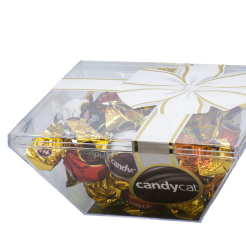 BOMBONS CAIXA LAÇO AVELÃ CANDYCAT 220GR