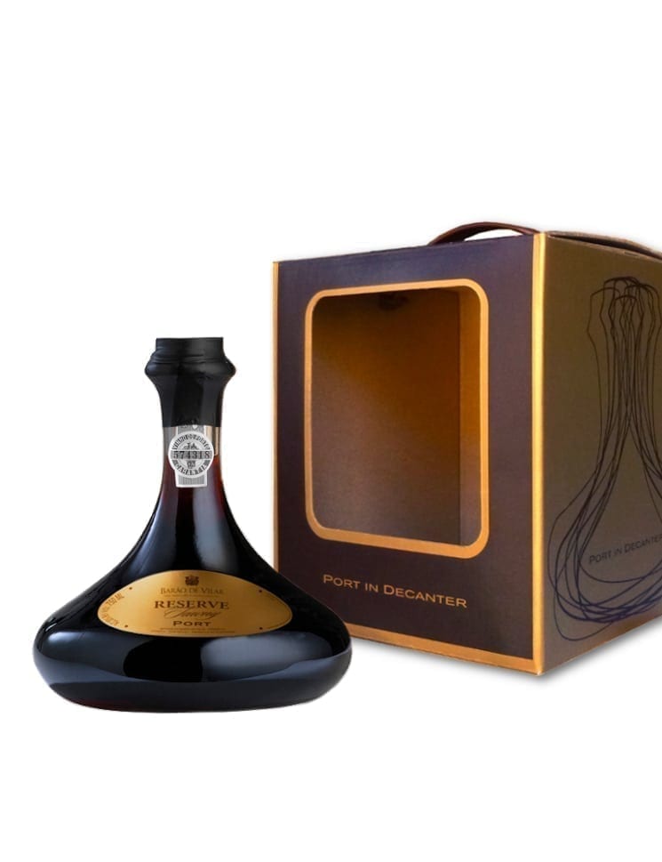 VINHO PORTO BARÃO VILAR TINTO DECANTER 75CL CX CARTÃO