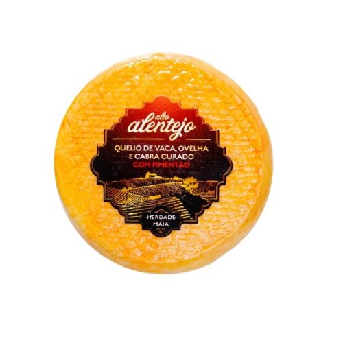 QUEIJO CURADO VACA, OVELHA, CABRA C/PIMENTÃO  HERDADE DA MAIA 220GR