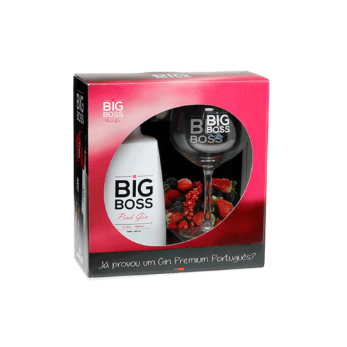 GIN BIG BOSS PINK 70CL+COPO