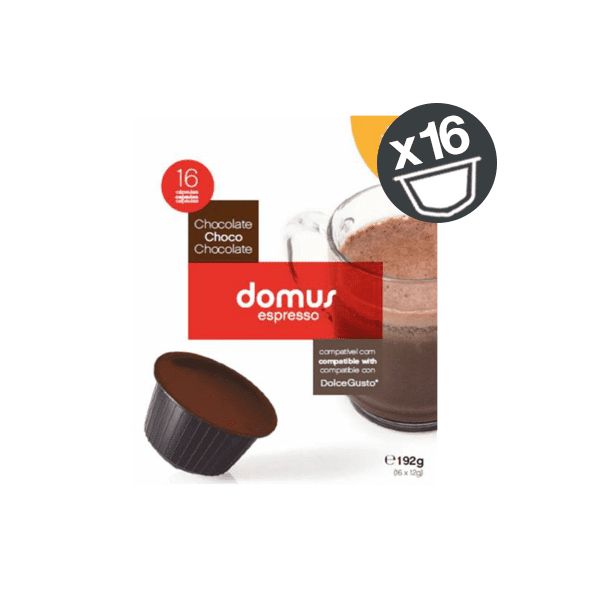 CÁPS CHOCOLATE DOMUS 16CAP