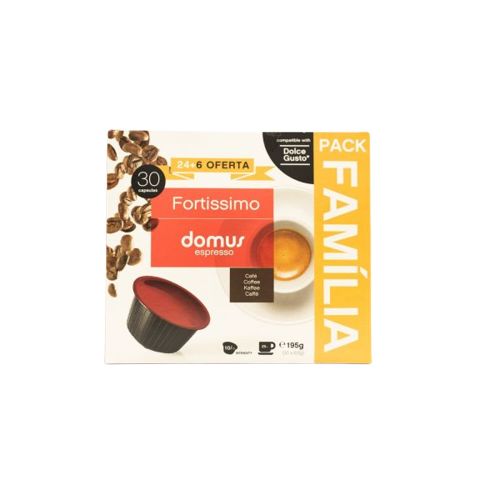 CAFÉ DOMUS PACK FAMILIA FORTISSIMO 30CAPS