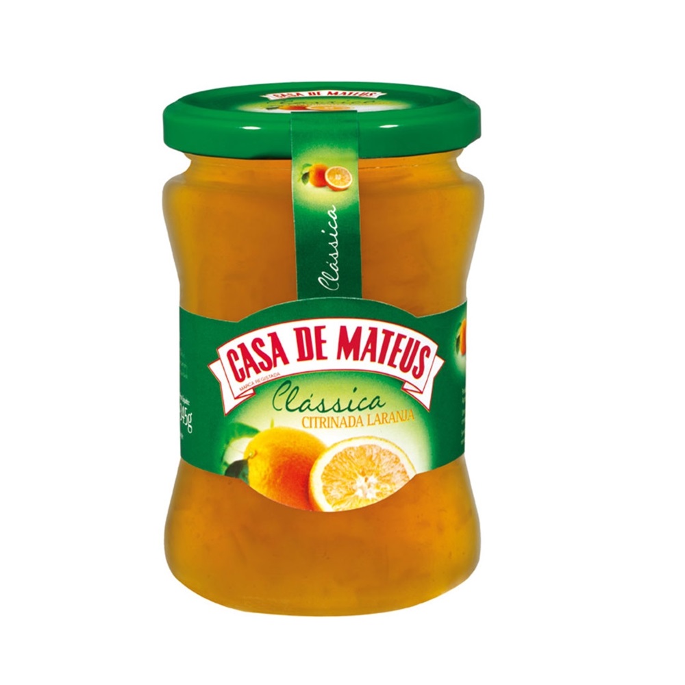 DOCE CITRINADA LARANJA CASA MATEUS 345GR