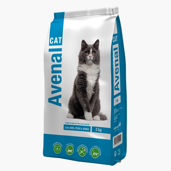 ALIMENTO SECO GATO AVENALCAT PEIXE 2KG