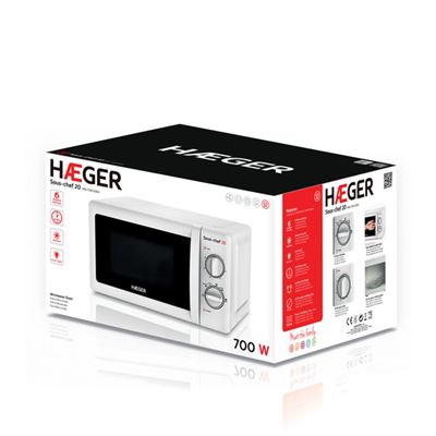 MICRO ONDAS BRANCO 20LT HAEGER SOUS CHEF