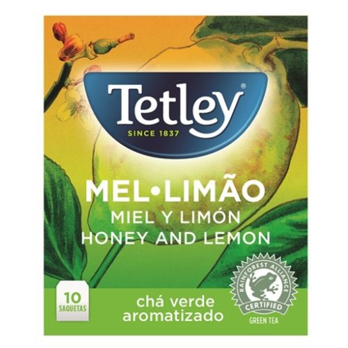 CHÁ TETLEY VERDE MEL/LIMÃO 10SAQ