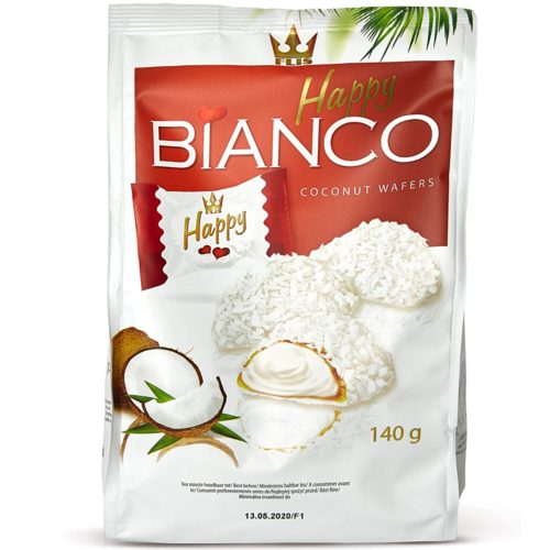 WAFERS COCO HAPPY BIANCO 140GR