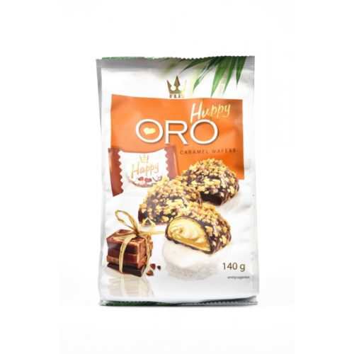 WAFERS CARAMELO HAPPY ORO 140GR