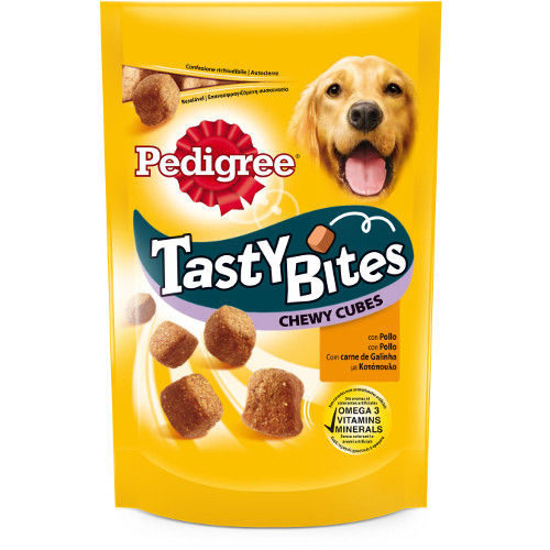 SNACK CÃO PEDIGREE CHEWY CUBS 130G TASTYBITES