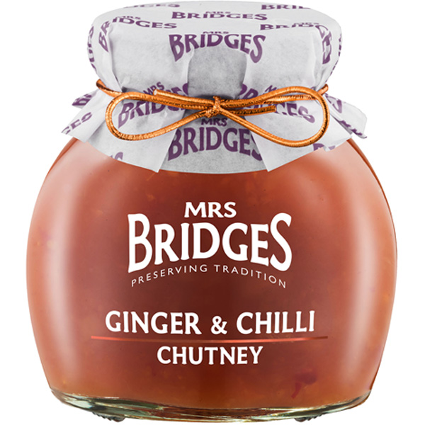 CHUTNEY GENGIBRE E CHILI MRS BRIDGES FRASCO 295GR